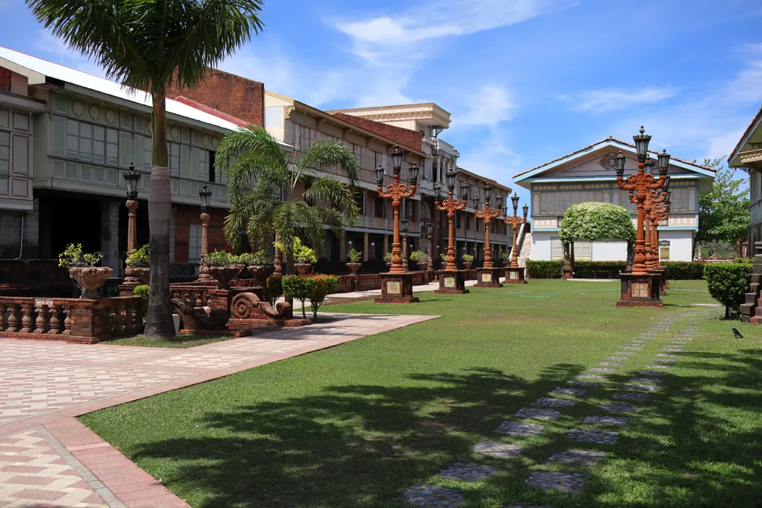 View of courtyard and buildings