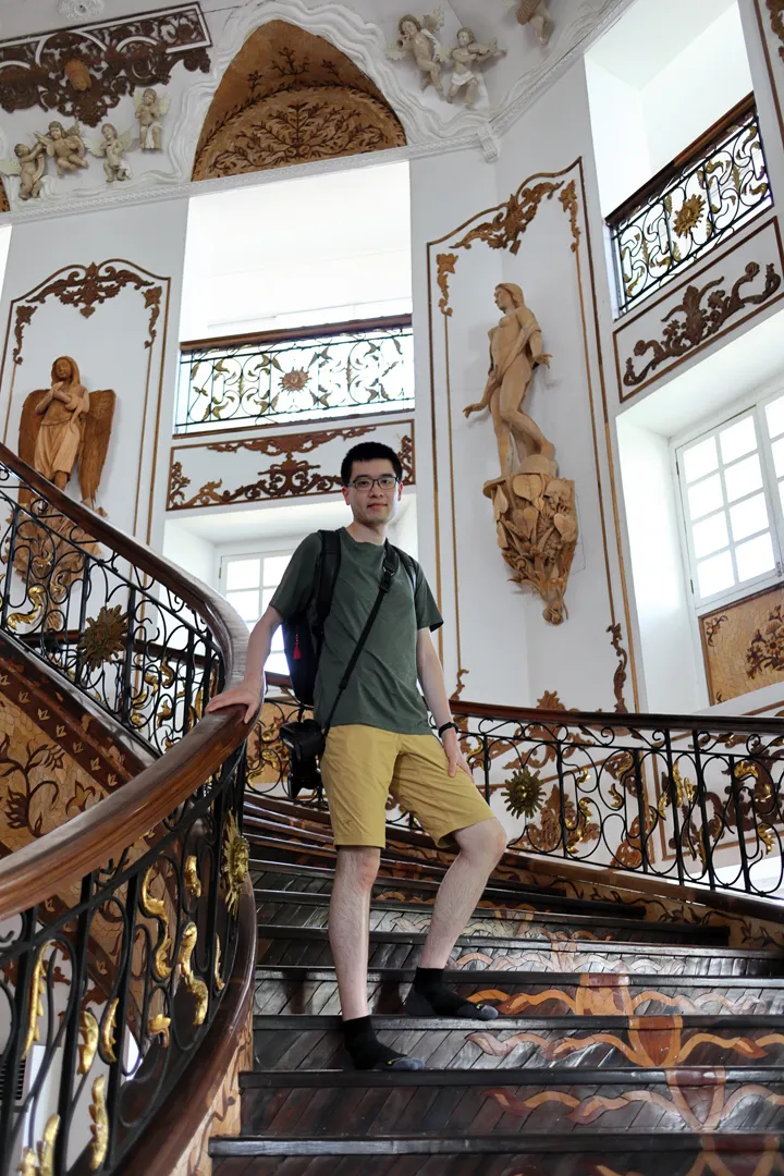 Staircase inside event hall