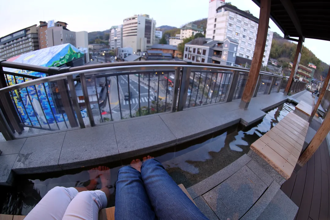 The foot bath at Dōgo Onsen