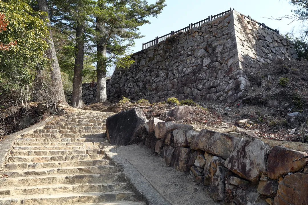 Steps leading to Bitchū Matsuyama Castle