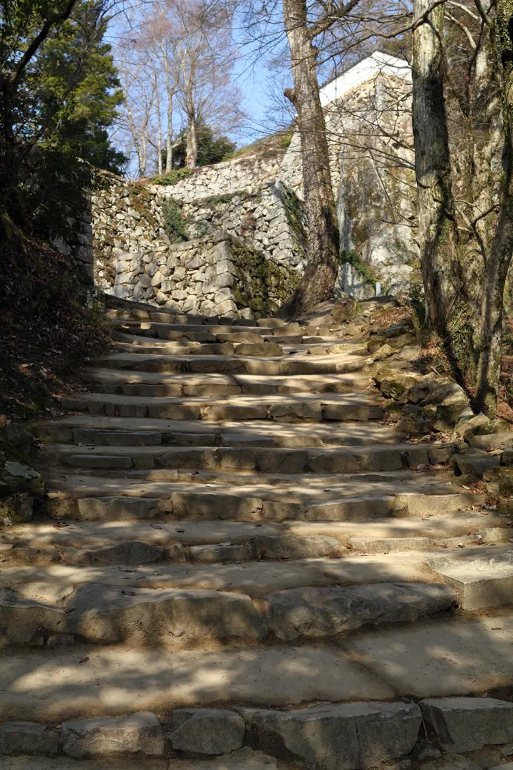 Steps leading to Bitchū Matsuyama Castle