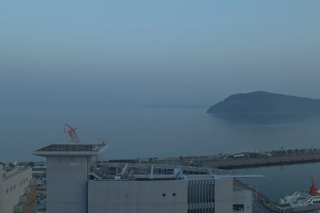 Morning fog over the Inland Sea