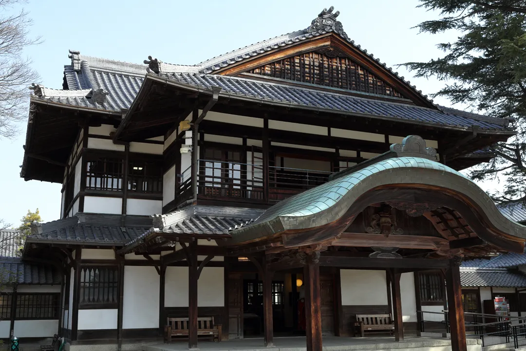 The museum building in Ritsurin Garden