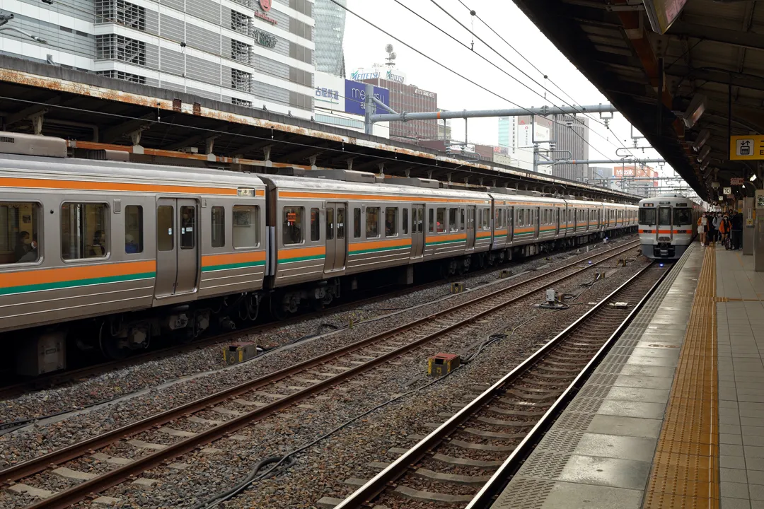 Commuter trains at Nagoya Station