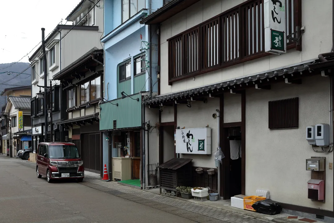 Closed restaurant in Hida-Furukawa