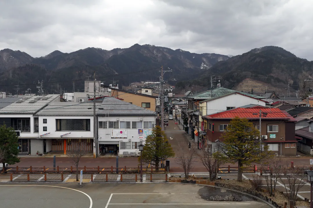 View of Hida-Furukawa from the station overpass