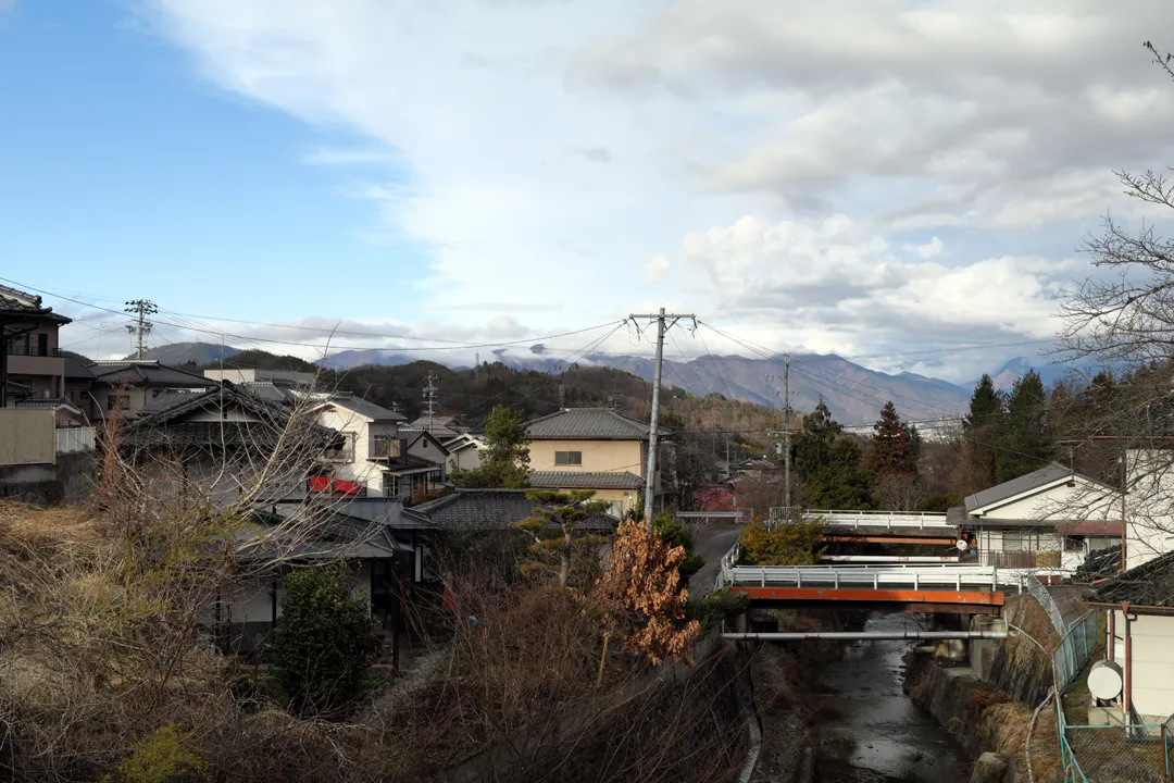 View of the river in Bessho Onsen