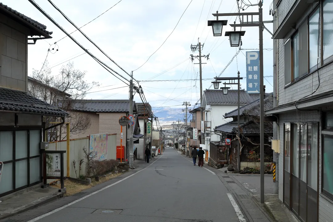 The main street in Bessho Onsen