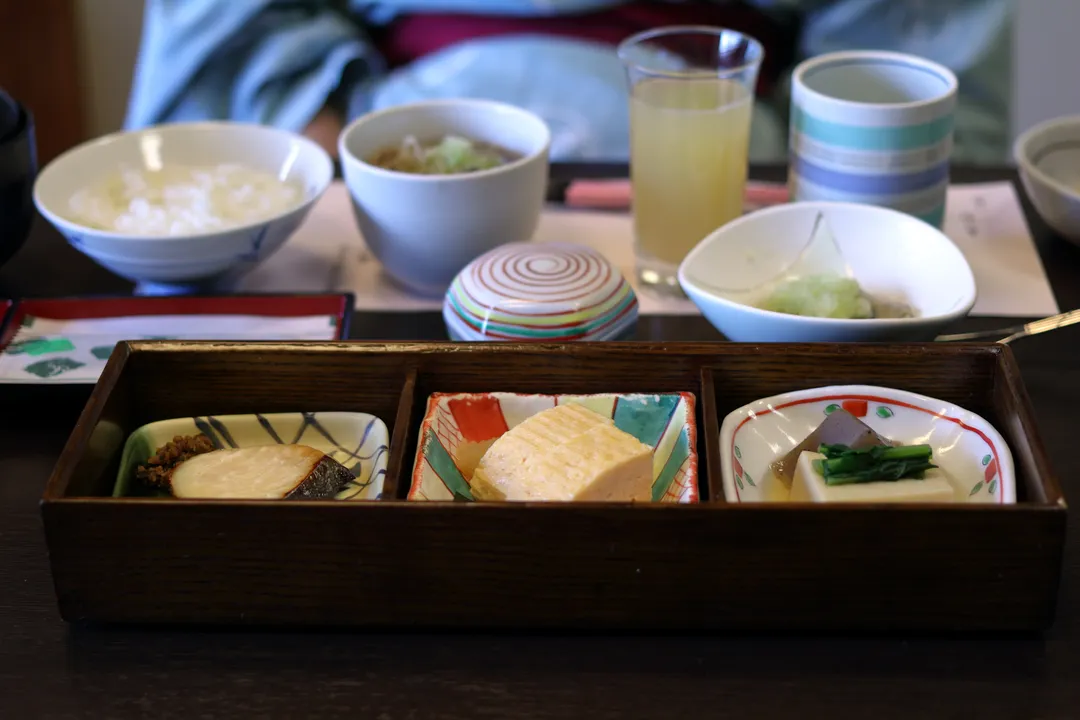 Kashiwaya Honten breakfast dishes