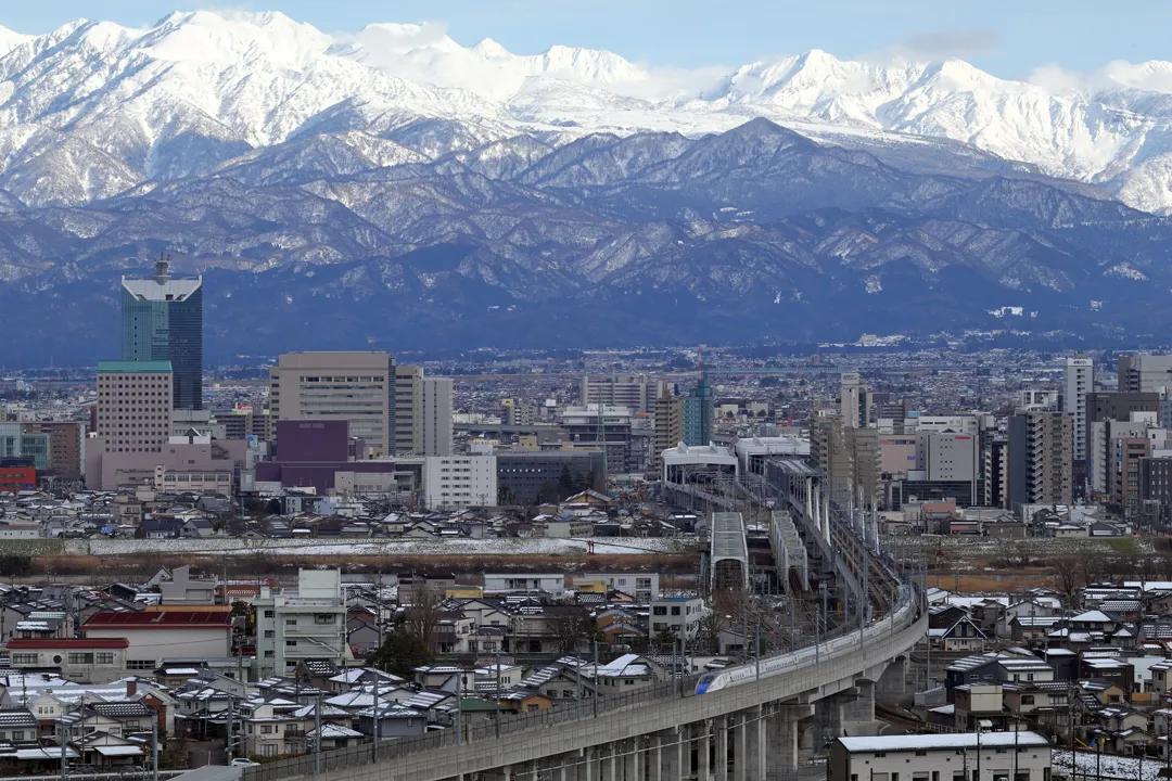 The Hokuriku Shinkansen in Toyama