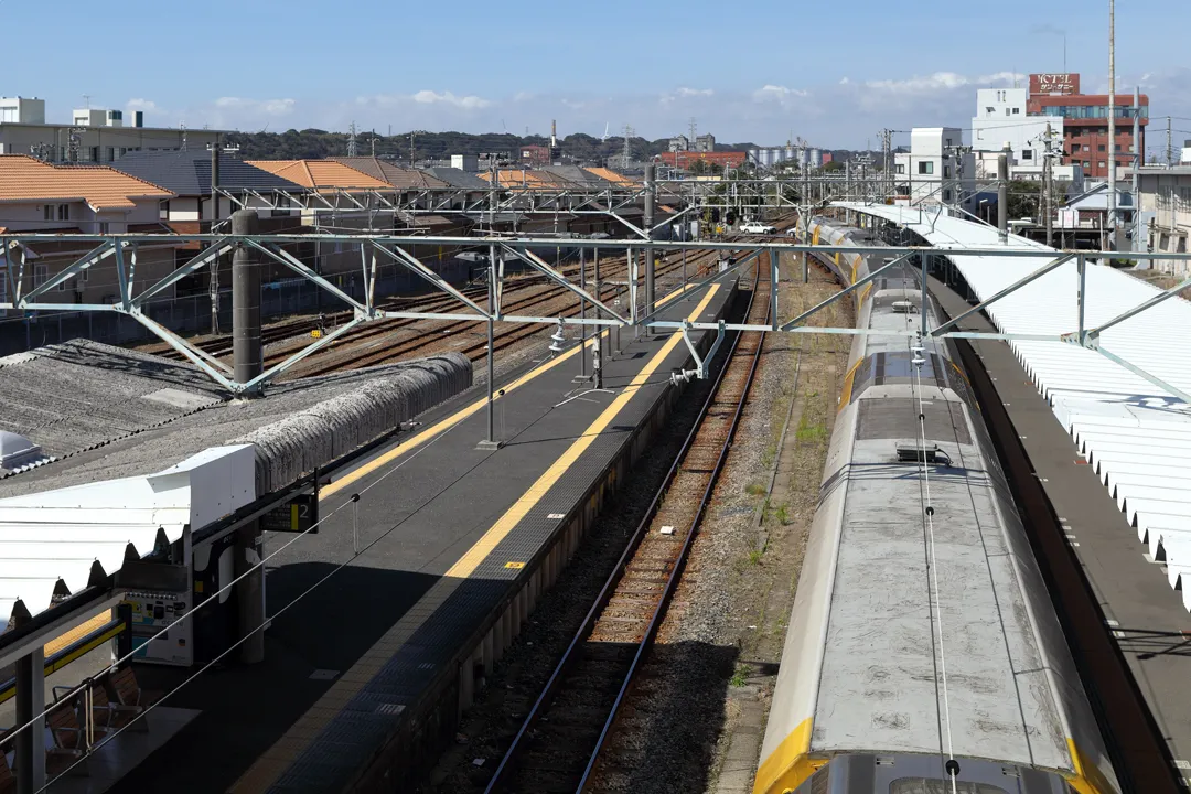 Train at Chōshi Station