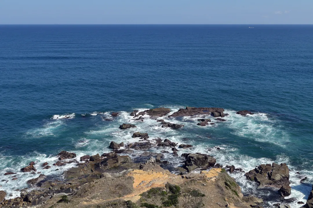 The rocks at the tip of Cape Inubō