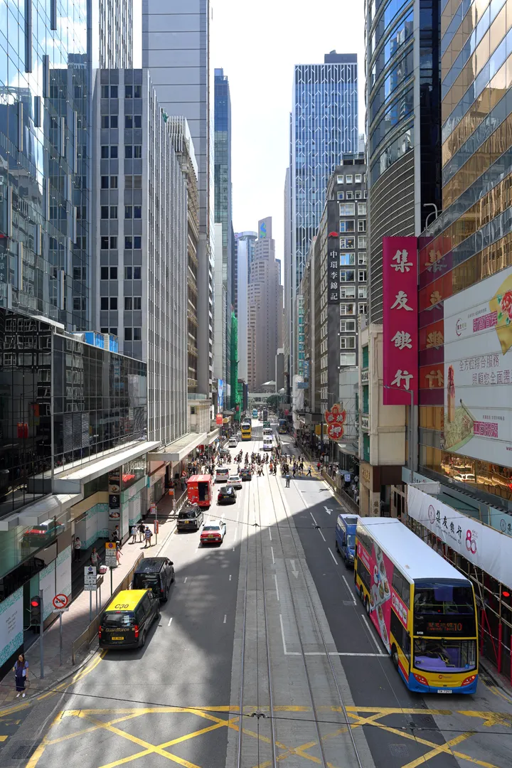 A street in Central, Hong Kong