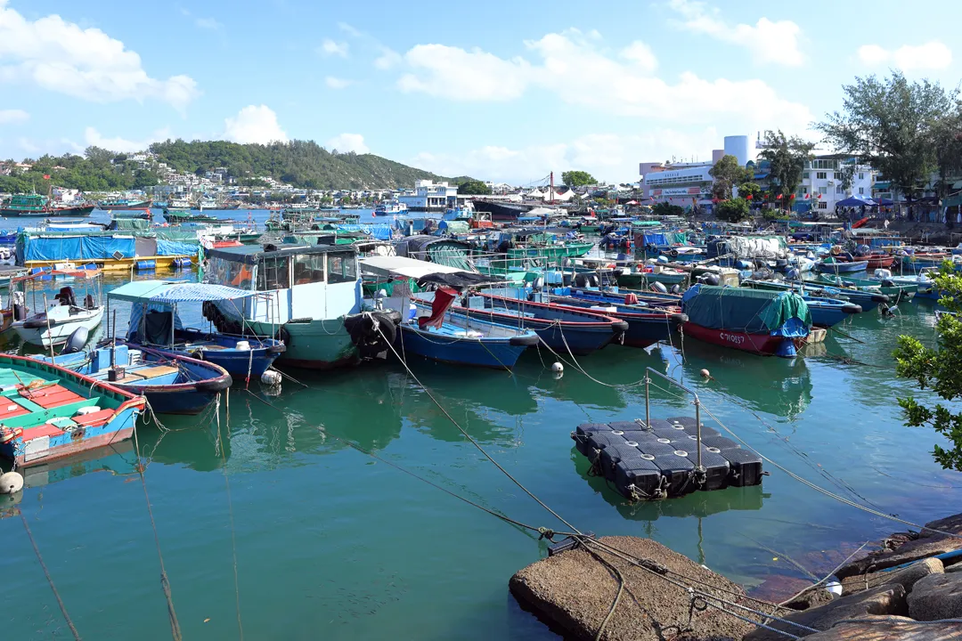 Fishing boats moored in Cheung Chau