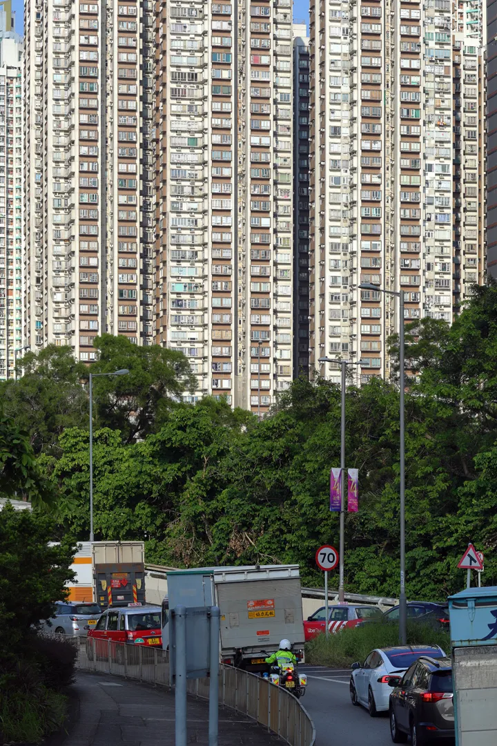 Traffic congestion in Kowloon